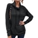 thumbnail image 3 of Sudadera de cuello alto de manga larga de moda informal suelta de color sólido para mujer Tops Fridja  ghj987+4783, 3 of 8