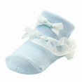 thumbnail image 2 of Finex Newborn Baby Girls Toddler Princess Lace Ruffle Frilly Cotton Socks, 2 of 2