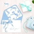 thumbnail image 6 of 24 Pack Blue Bow Thank You Cards with Envelopes and Stickers Watercolor Bow Greeting Cards Blue Blank Note Card for Party Supplies Wedding Baby Shower Bridal Shower, 6 of 7