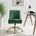thumbnail image 5 of Modway Discern Performance Velvet Office Chair in Green, 5 of 5