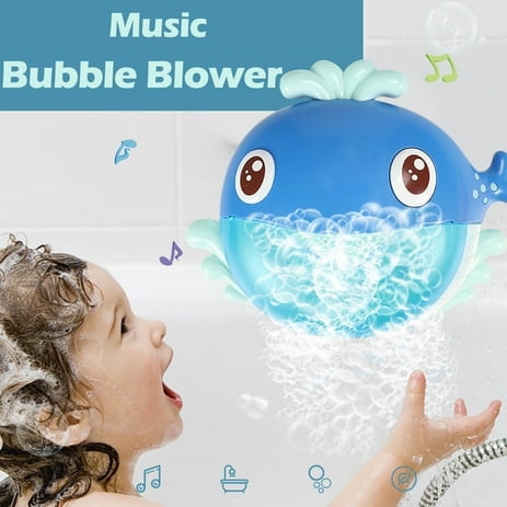 Bubble Machine Tub Whale Automatic Bubble Maker Blower 12 Music Song Bath Toy