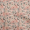 thumbnail image 1 of oneOone Cotton Jersey Peach Fabric Florals Fabric For Sewing Printed Craft Fabric By The Yard 58 Inch Wide, 1 of 5