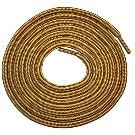 yellow and brown boot laces