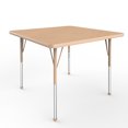 thumbnail image 1 of ECR4Kids 36in x 36in Square Everyday T-Mold Adjustable Activity Table Maple/Maple/Sand - Standard Ball, 1 of 2