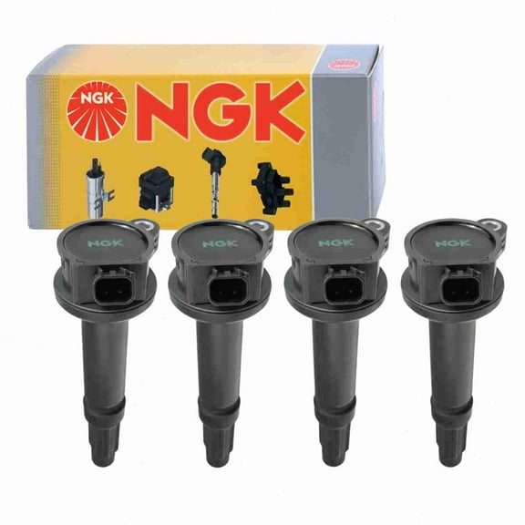 4 pc NGK 48936 Ignition Coils for 1415210 2505-304369 36-8063 673-6011 6E5Z-12029-BA 921-2088 DG514 E986 GN10238 IC566 UF-486 UF486 Spark Plug Wire Boot