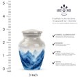 thumbnail image 2 of MUKTIVE Blue Urns for Human Ashes Adult - Cremation Urns for Ashes Adult Female Mother - 3 Inch Urn for Burial - Keepsake Decorative Urn for Dad, 2 of 7