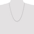 thumbnail image 1 of Diamond2Deal 14K White Gold 20 Inch 2mm Diamond-cut Quadruple Rope Chain Necklace for Women, 1 of 5