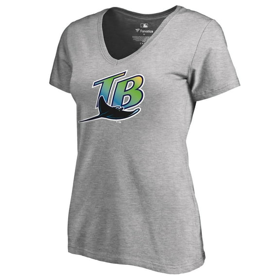 Women's Ash Tampa Bay Rays Cooperstown Collection Forbes T-Shirt