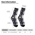 thumbnail image 2 of Haiem Sloths Dancing Pattern Crew Socks – Soft & Durable Moisture-wicking Socks, Stay-Up Fit for Business, Work, and Casual Wear Size 5-11, 2 of 6