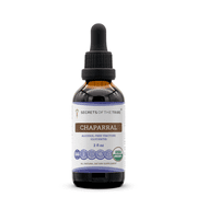 Secrets Of The Tribe Chaparral Organic Dietary Supplement, Natural Herbal Tincture for Detox Support, Certified Organic Chaparral (Larrea tridentata) Dried Leaf and Flower, Alcohol-Free Extract, 2 oz