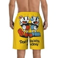 thumbnail image 4 of The Cuphead Show Mens Swim Trunks Quick Dry Board Shorts with Mesh Lining Beach Shorts Swimwear Bathing Suits, 4 of 7
