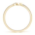 thumbnail image 2 of Angara Rings - Natural Round Diamond Heart Promise Ring in 14K Yellow Gold for Women (Size-1mm | Color-G | Clarity-VS2) | April Birthstone Jewelry, Birthday, Anniversary, Jewelry Gift for Women, 2 of 12
