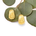 thumbnail image 5 of Ross-Simons Italian 18kt Yellow Gold Grooved Earrings, Women's, Adult, 5 of 7