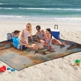 thumbnail image 5 of Extra Large Picnic Beach Blanket Waterproof Sand Proof Portable Outdoor Mat Moose Standing in Water 60x80, 5 of 9