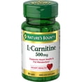 thumbnail image 1 of Nature's Bounty L-Carnitine, Supports Heart Health & Fat Metabolism, Amino Acid Supplement, 500 mg, 30 Tablets, 1 of 3