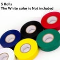 thumbnail image 2 of Electrical Wire Tape 5 Pack Set Assorted Colors Flame Retardant General Purpose - MULTI COLOR, 2 of 5