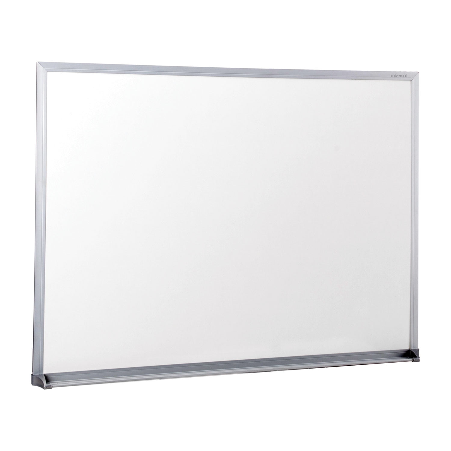 Universal Dryerase Board, Melamine, 24 X 18, Satinfinished Aluminum