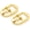 Gold, variant on 4pcs 1/2", 5/8" Belt Buckle Single Prong Oval Center Bar Buckles for Belt Purse Making Accessories SC60 (1/2 Inch, Brushed Brass)