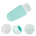 thumbnail image 3 of Unique Bargains 1 Pc Leak Proof Portable Silicone Pump Bottle for Travel Camping 60ml 2oz Blue, 3 of 6