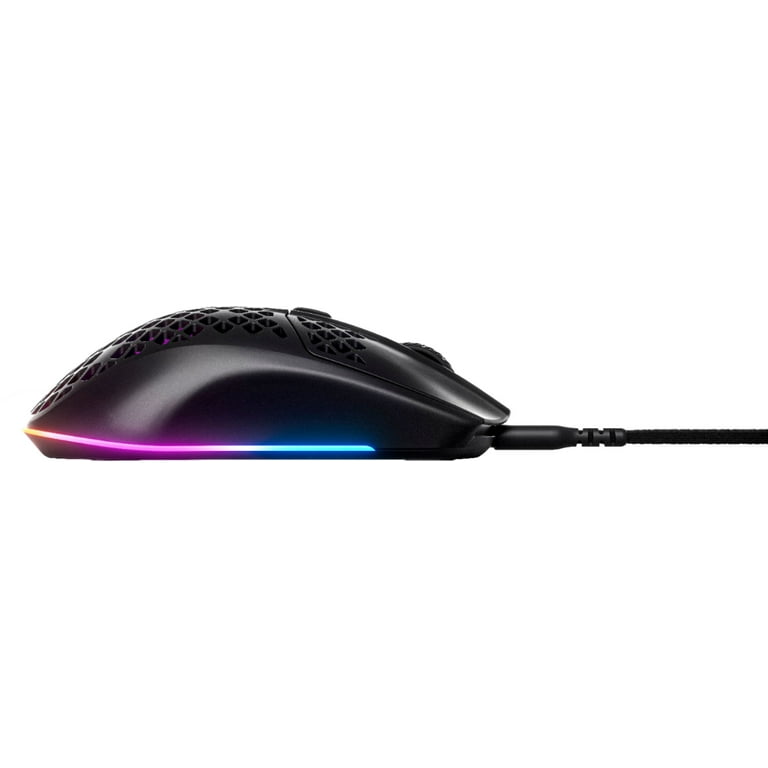 RGB - SteelSeries Onyx Aerox Light Mouse - Gaming Honeycomb Super 3 Wired Optical