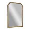 thumbnail image 2 of BizChair 36" x 24" Large Accent Wall Mirror with Solid Wood Frame for Bathroom, Entryway, Dining Room & Living Room in Weathered, 2 of 14