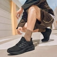 thumbnail image 7 of AMANSSE Mens Slip on Walking Shoes Comfort Lightweight Breathable Sock Shoes Non Slip Mesh Casual Workout Tennis Gym Running Sneakers All Black Size 12, 7 of 7