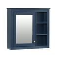 thumbnail image 6 of Pusnapku 29" Medicine Cabinet with Mirror, Modern Bathroom Wall Mounted Cabinet with Adjustable Shelves,Open Storage, Wood over The Toilet Organizer, 6 of 9
