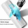 thumbnail image 3 of Commercial & Home Spray Mop with Ultra-Fine Fiber Cloth - Large Flat Design, Rotating Head, Hands-Free Cleaning, 10kg+ Durable Build, White-Blue Basic Model for Wholesale (Efficient Floor Cleaning, 3 of 5
