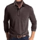 thumbnail image 1 of Blusa y camisa de manga larga con cuello vuelto para hombre, estilo casual, con bloques de color, de poliéster y manga larga., 1 of 5