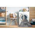 thumbnail image 2 of Ahgly Company Machine Washable Indoor Round Transitional Dark Gray Area Rugs, 7' Round, 2 of 7