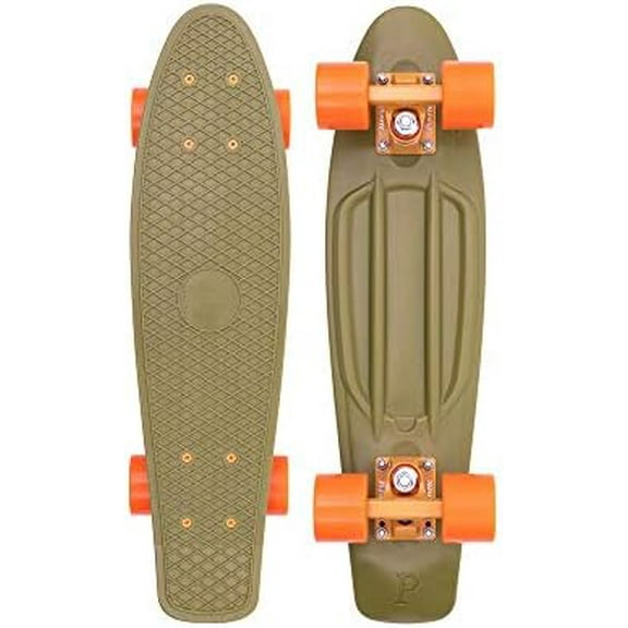, 22 Inch Burnt Olive Penny Board, The Original Plastic Skateboard$$Sport & Recreation Other