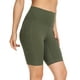 thumbnail image 2 of Pantalones cortos de yoga YUNOGA, cintura alta, entrepierna de 8 cm con bolsillos para mujer, 2 of 5