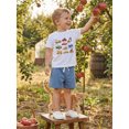 thumbnail image 4 of BemeyourBBs 2Pcs Toddler Baby Boy Summer Outfits Infant Baby Boys Clothes 2T 3T 4T 5T Short Sleeve Excavator Car Truck Print T-Shirt Shorts Set, 4 of 9