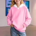 thumbnail image 2 of Mercatoo Cute Hoodies for Teen Girls Boys Trendy Pullover Hoodie Long Sleeve Preppy 𝐇ooded Sweatshirts Aesthetic School Tops, 2 of 7