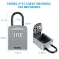 thumbnail image 6 of Key Lock Box, AMIR Waterproof 4-Digit Combination Key Box for Home Apartment Garage Pet Sitters, 6 of 10