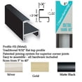 thumbnail image 1 of Nielsen Bainbridge F123-21 Matte Black Aluminum Frame Kit - 23 In., 1 of 1
