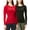 Black/Red, variant on Women's Micro Fleece Lined Thermal Charcoal/Light Grey, Athletic Shirts & Tops, 2 Pack (XL)