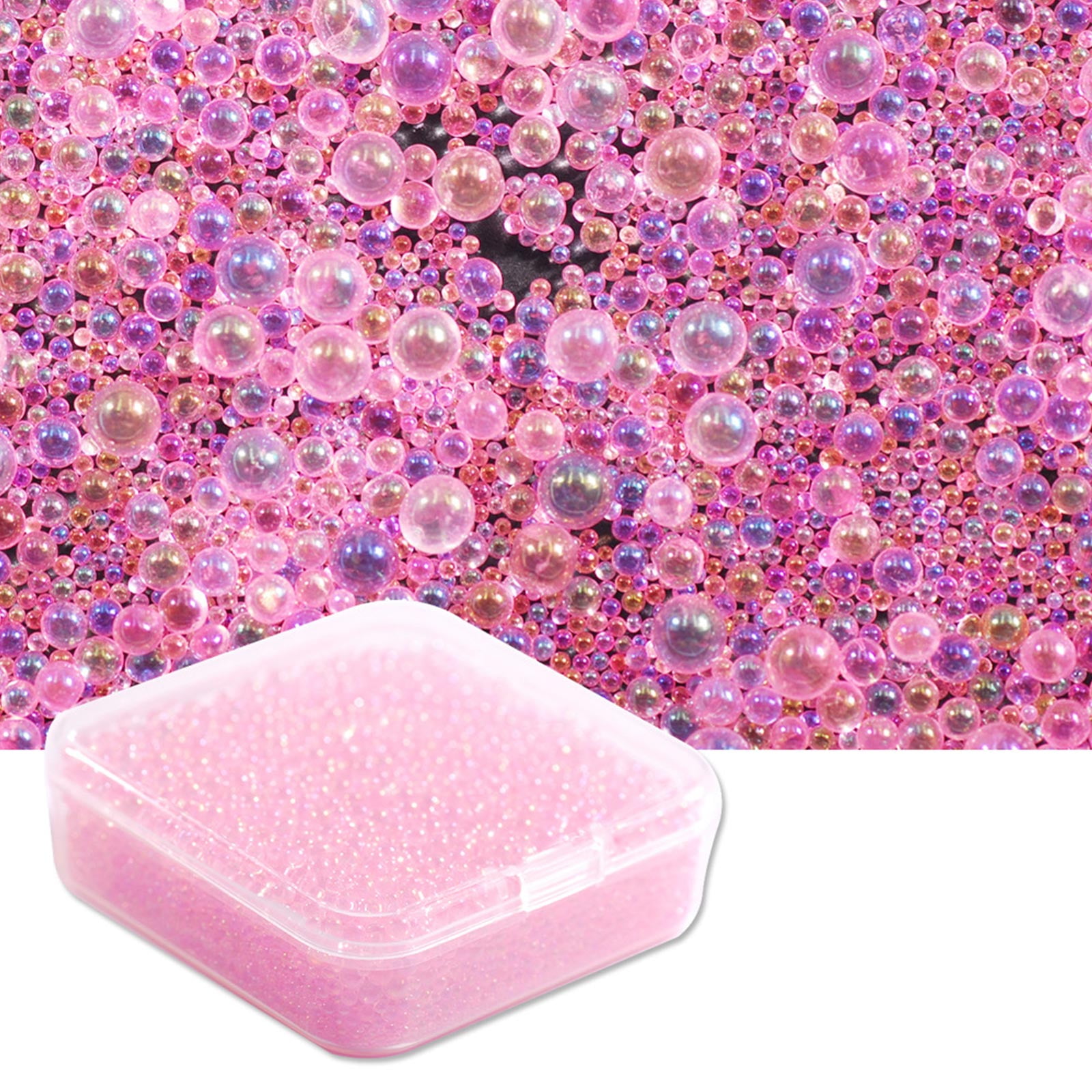 Sorrowso 90g UV Resin Bubble Beads Droplet Bubble Beads Fillers for DIY