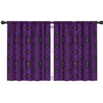 Blackout Kids Curtains,Purple Black Ornament Eye Pattern Childrens Insulated Curtains Set Of 2,Bedroom Essentials,Toddler Room Decor 42"x54"
