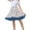 Grey, variant on Puff Skirt for Women, Balloon Skirt High Waisted Fashion Half Skirt for Daily Wear, Dance Performance, Roleplay Costume, Comfortable Elastic Waist