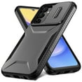 thumbnail image 2 of Dteck Case for Samsung Galaxy S24,Shockproof TPU+PC Armor Case Slide Lens Protection Cover for Galaxy S24,Black, 2 of 7