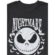 The Nightmare Before Christmas Boys Jack Bat Face T-Shirt, Sizes 4-16