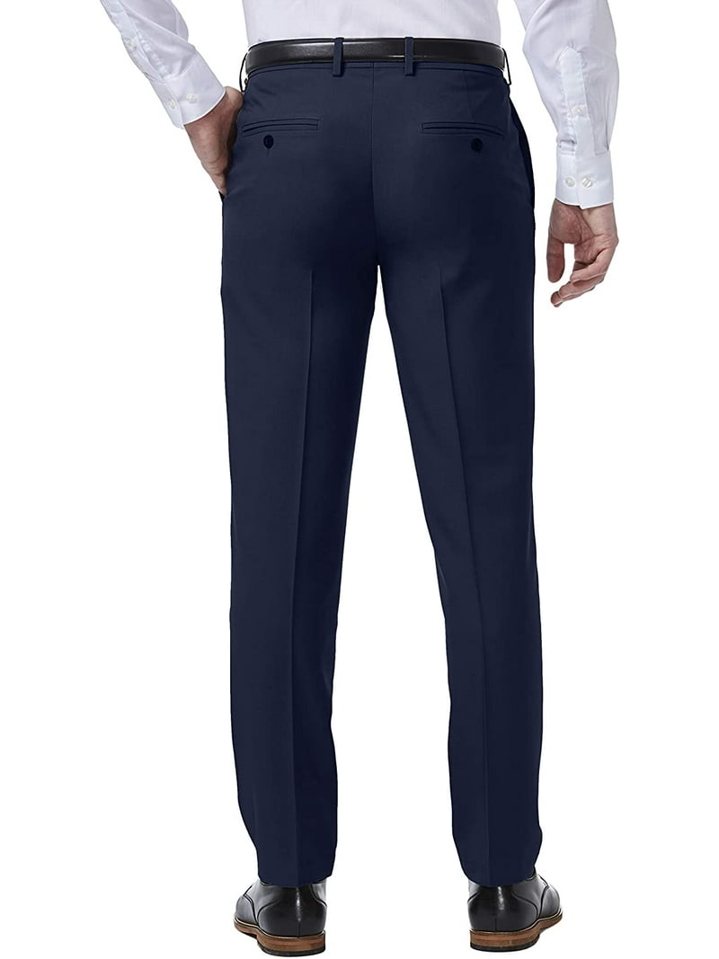 haggar men's premium comfort stretch slim fit dress pant Haggar Premium Comfort Dress Pants in Blue
