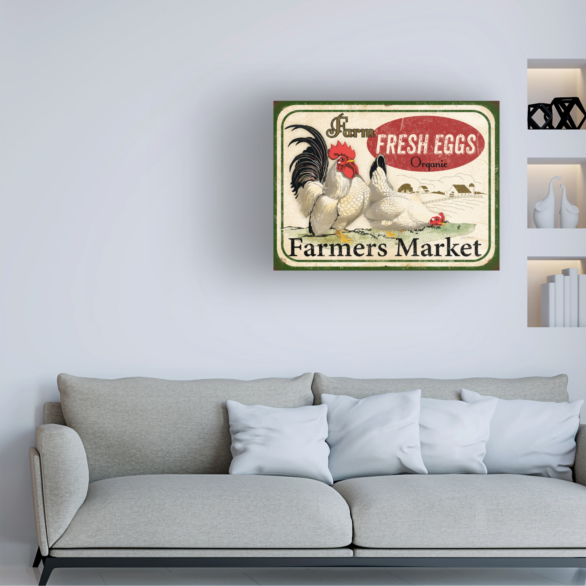 Trademark Fine Art 'Farm Fresh Eggs 1' Canvas Art by Jean Plout