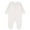White, variant on Busydd Boys Romper Casual Long Sleeve Round Neck Girls Clothes Comfortable Cotton Solid Color Button Baby Rompers 12-18 Months