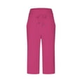 thumbnail image 5 of Itsame Womens Loose Long Pants Pocket Tight High Waisted Wide Leg Sweatpants Hot Pink Size XL, 5 of 6