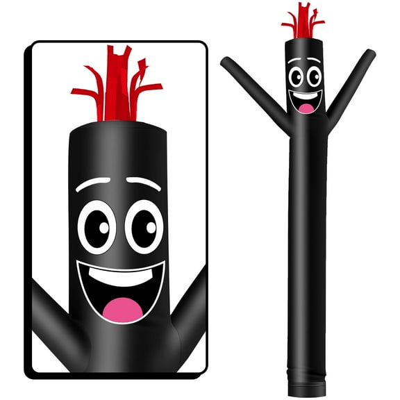 Inflatable Tube Man Wacky Wavy Dancing Guy for Outdoor Decoration Advertising Business Promotion -Black (Blower Not Included)