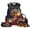 American Flag Tractor Print, variant on Capybara Turtle Pattern 3 Pcs Set Backpack Set with Student Backpack Lunch Insulated Bag Stationery Organizer with Practical Colorfast Kids Backpack Set