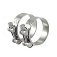 thumbnail image 1 of 2pcs T-bolt Colliers de Serrage, Plage de Diamètre Réglable 26-28mm pour 1 Pouce Tuyau, 1 of 4