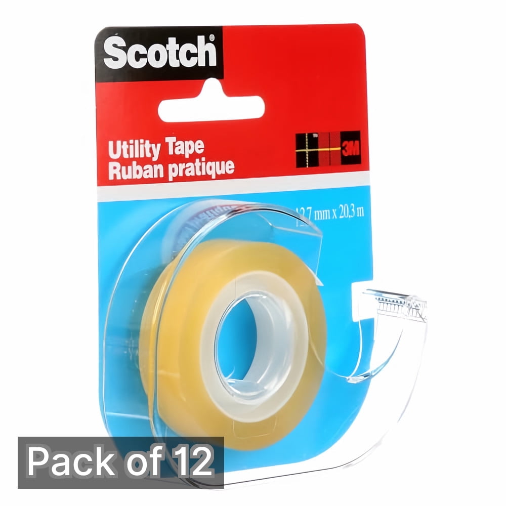 Scotch Utility Tape, 1/2-Inch (Pack of 12)